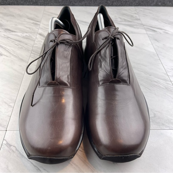 •Warren Edwards Men's Dress Shoes Size 11.5 Brown derby oxfords vibram sole - Picture 5 of 15